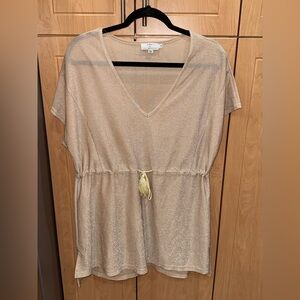 Shimmer gold beach coverup